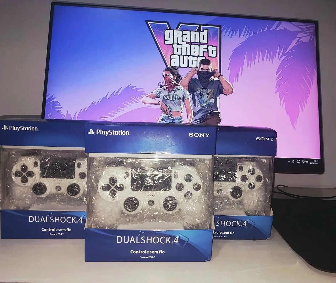 Controle de ps4 branco  - Foto 3