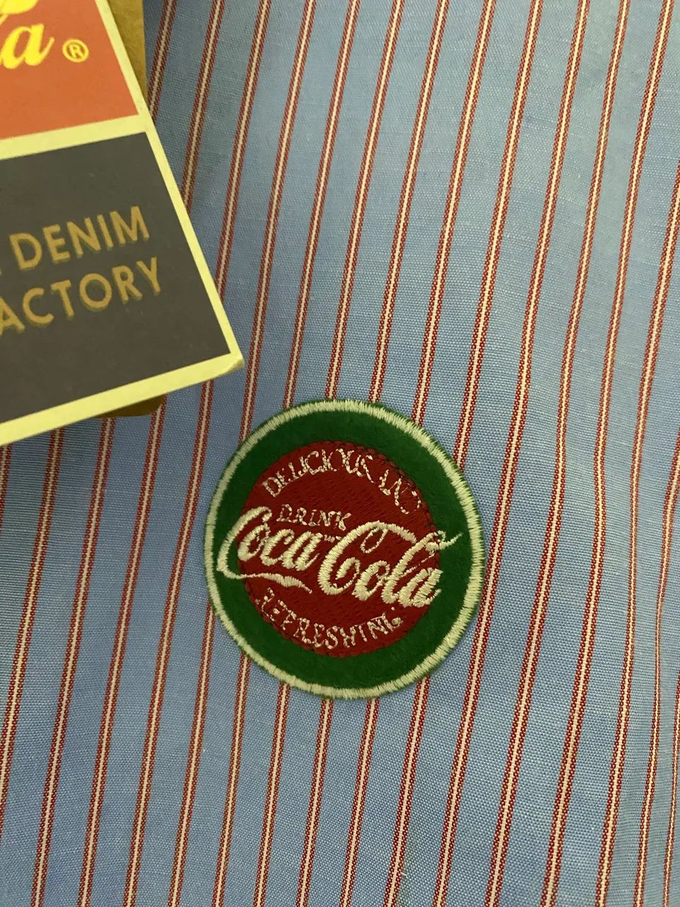 Camisa Masculina Coca-cola Listrada Manga Curta - Foto 3