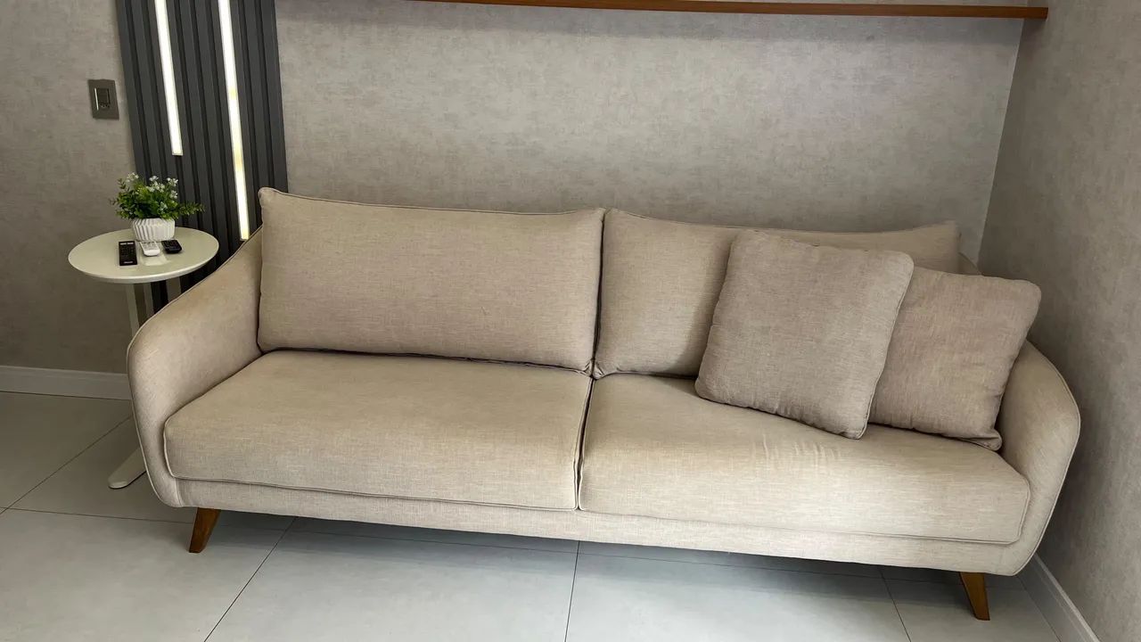 Sofá de Linho 2,30 metros - Foto 5