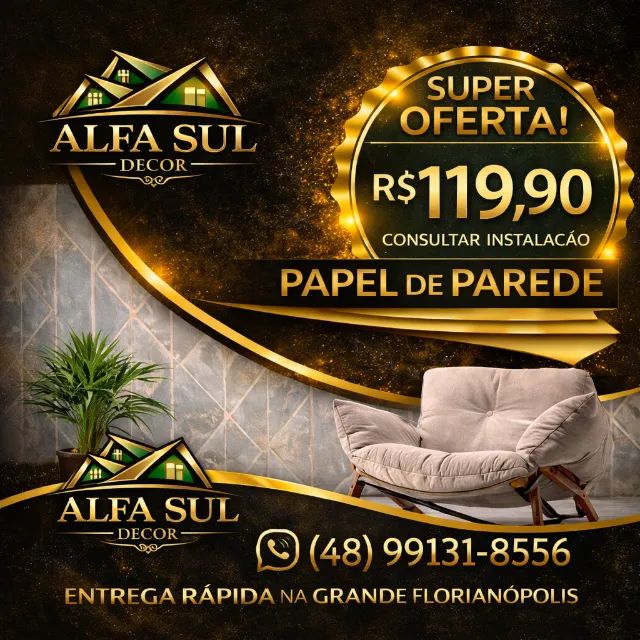 INSTALAÇÃO E VENDA DE PAPEL DE PAREDE