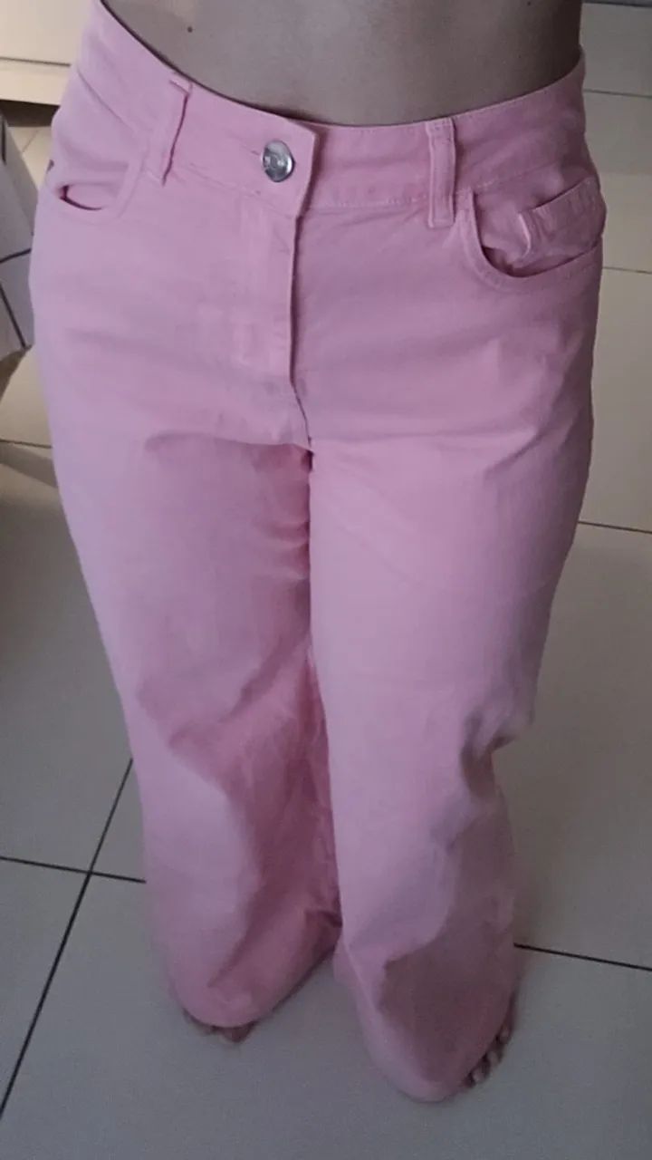 Calça wide leg rosa - Foto 4