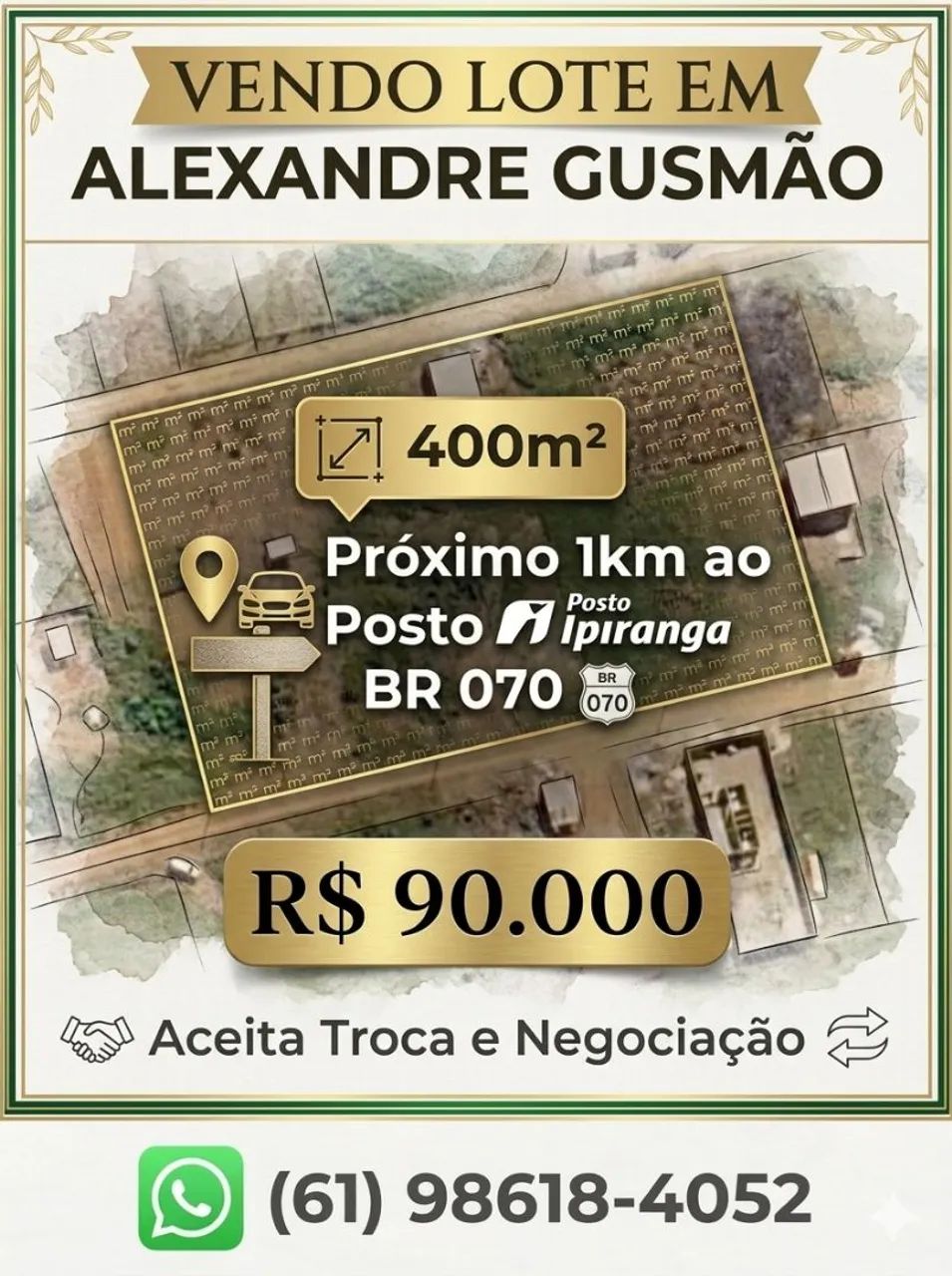 Vendo lote 400m 