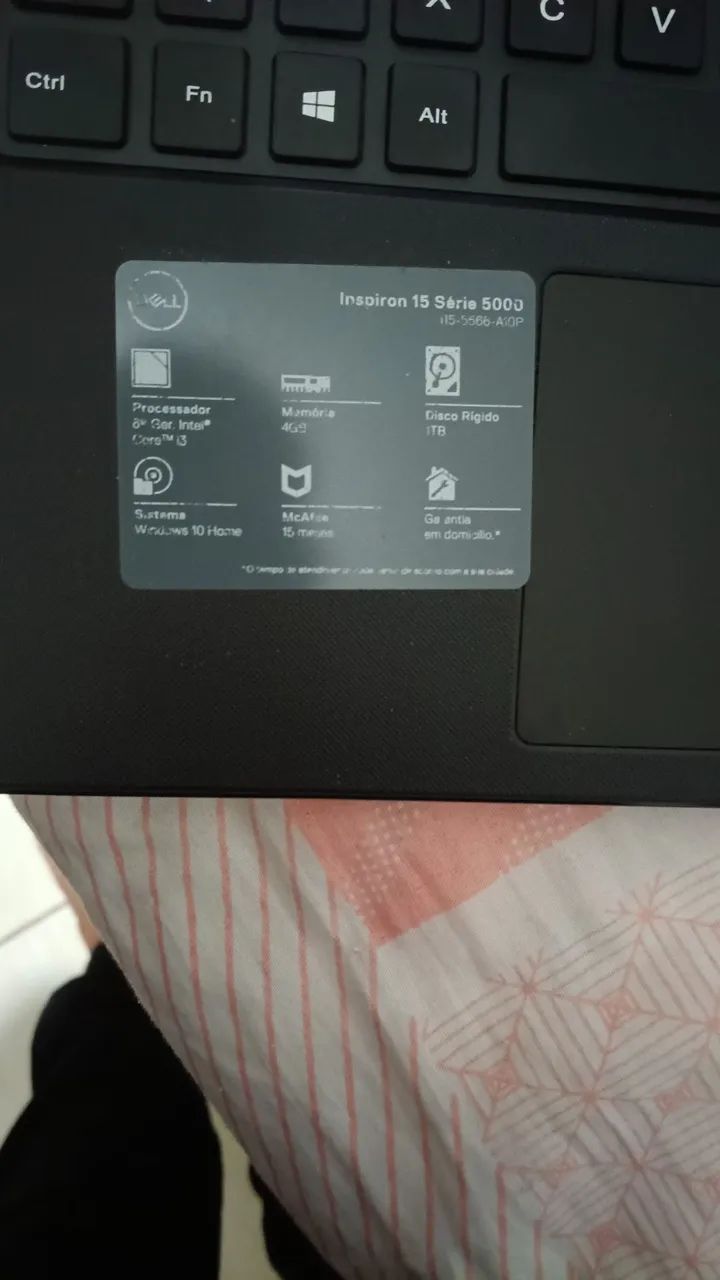 Notebook Dell 15 inspiro 5666 4gb com 1 terá de SSD! - Foto 5