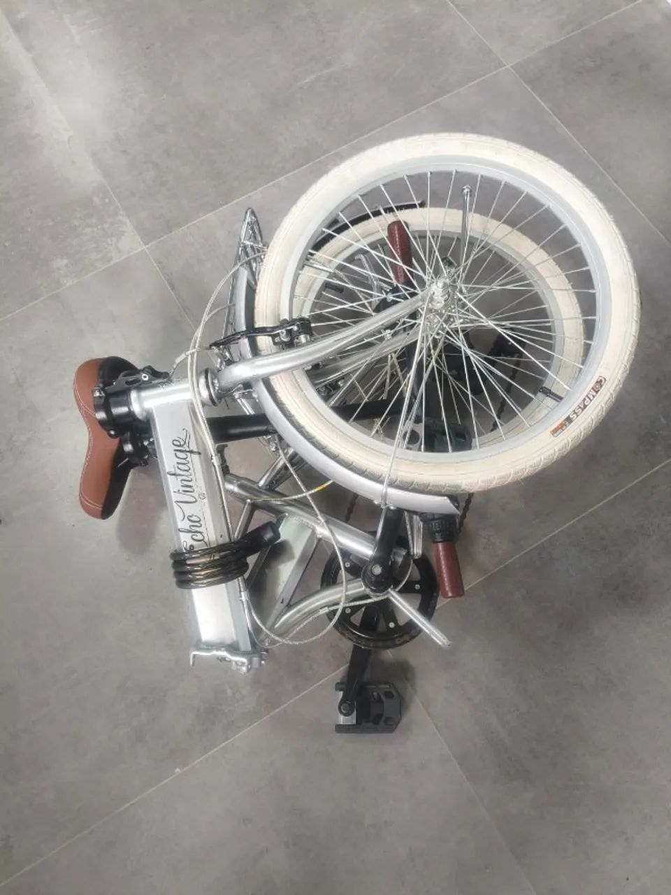  Bicicleta Dobrável Fenix Silver Echo Vintage - Foto 2