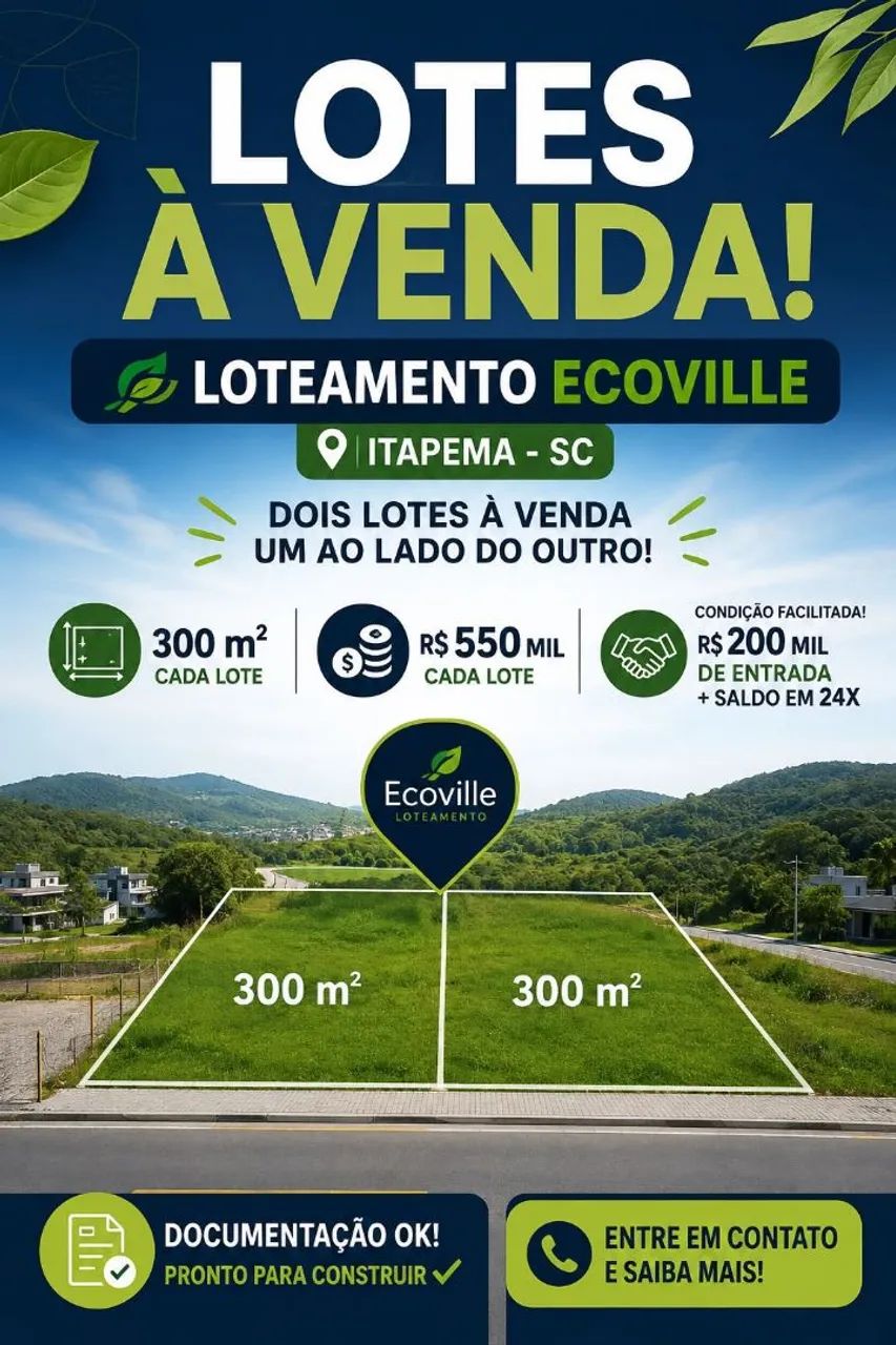 Vendo terreno em Itapema