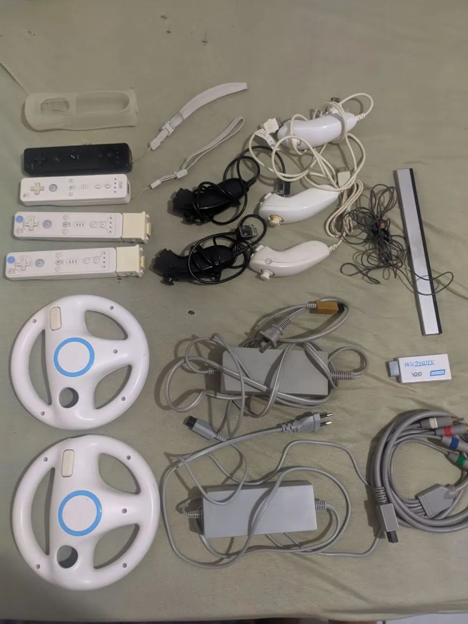 Nintendo Wii completo e desbloqueado