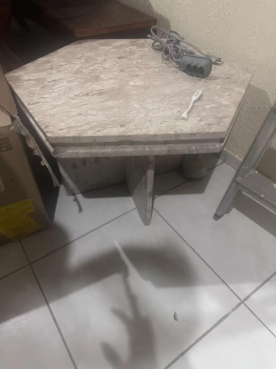 Mesinha de mármore Travertino  - Foto 3