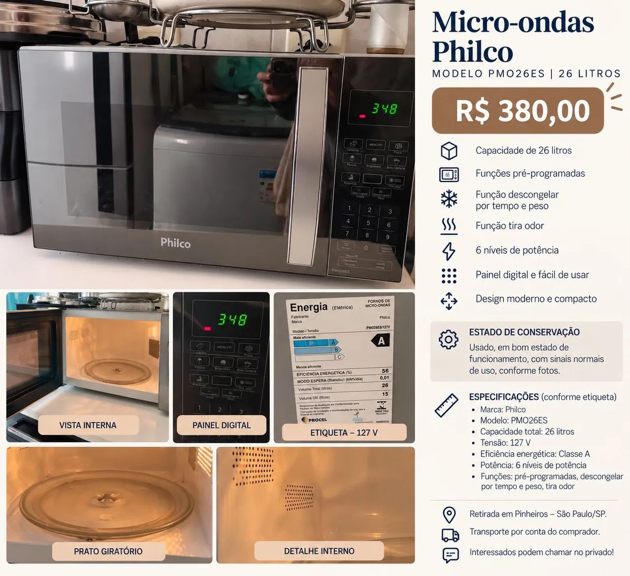 Microondas Philco 26L