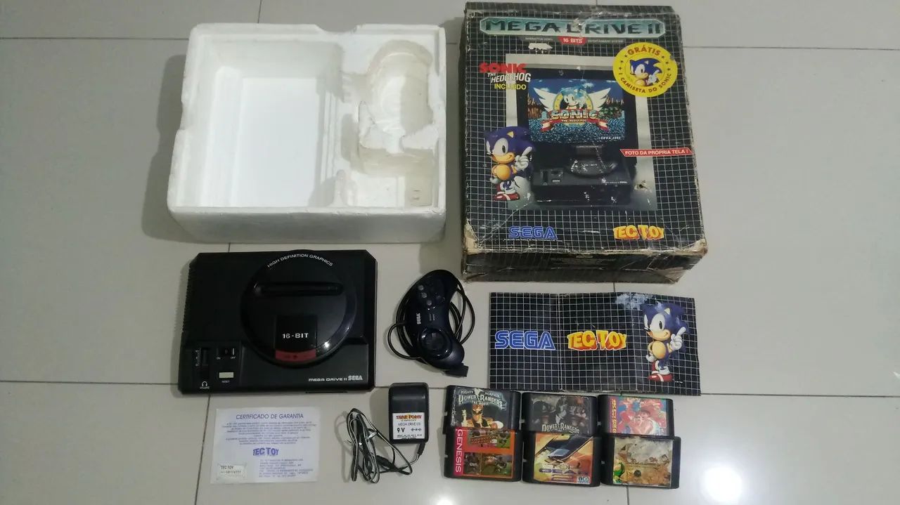 Mega Drive 2 TEC TOY na Caixa 