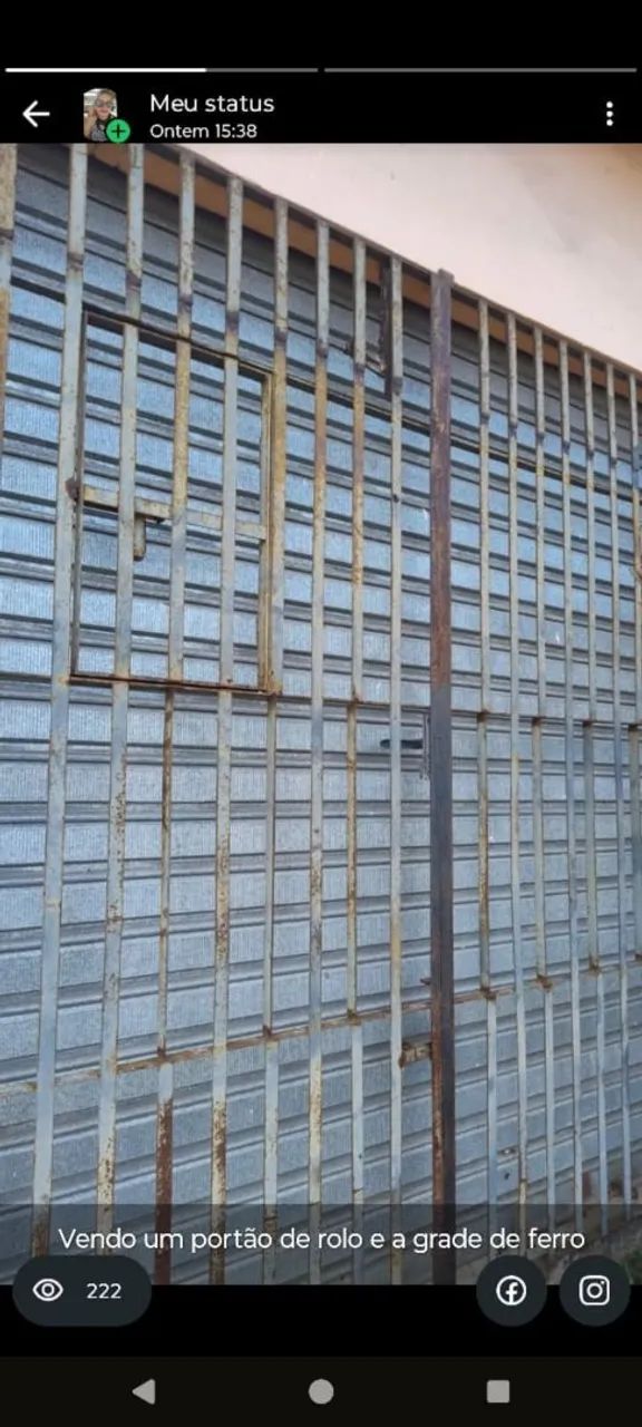 Vendo portão de rolo semi novo - Foto 3