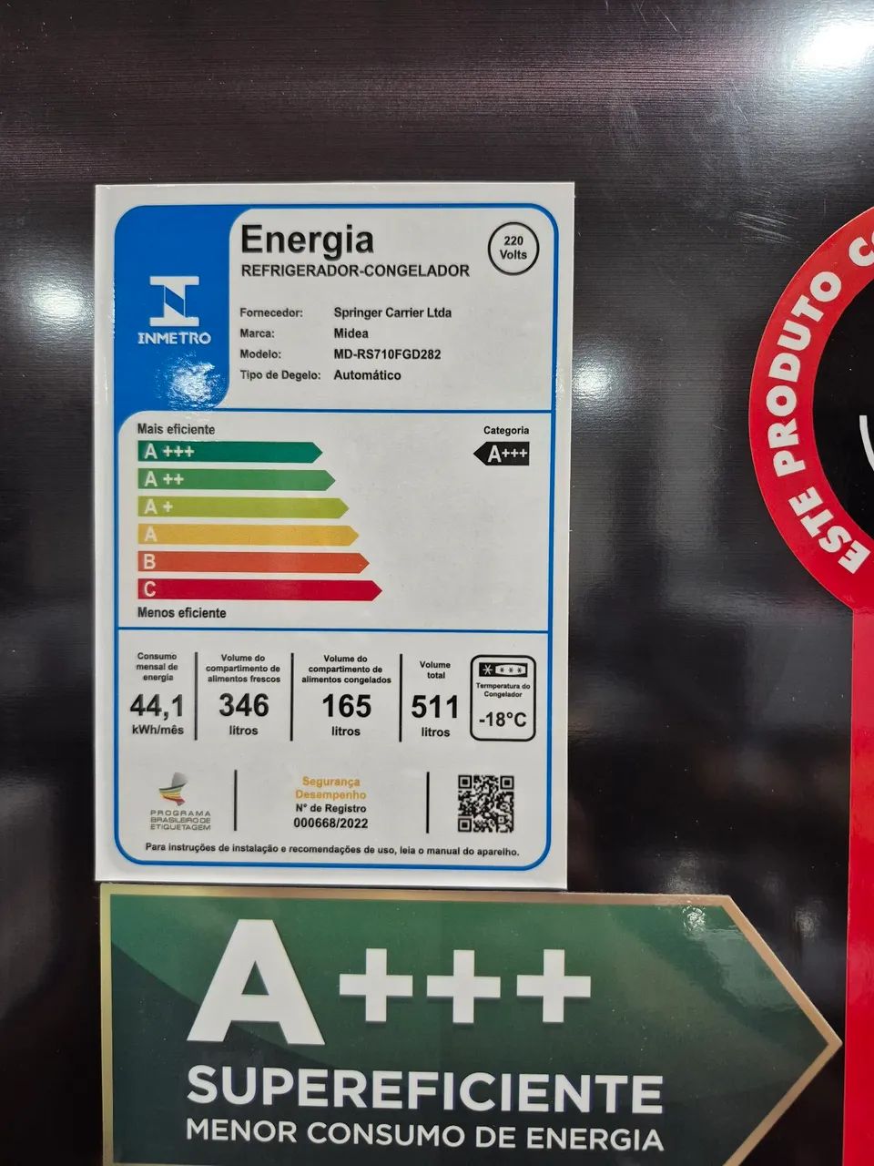 Refrigerador sid by sid 511 litros preto  - Foto 4