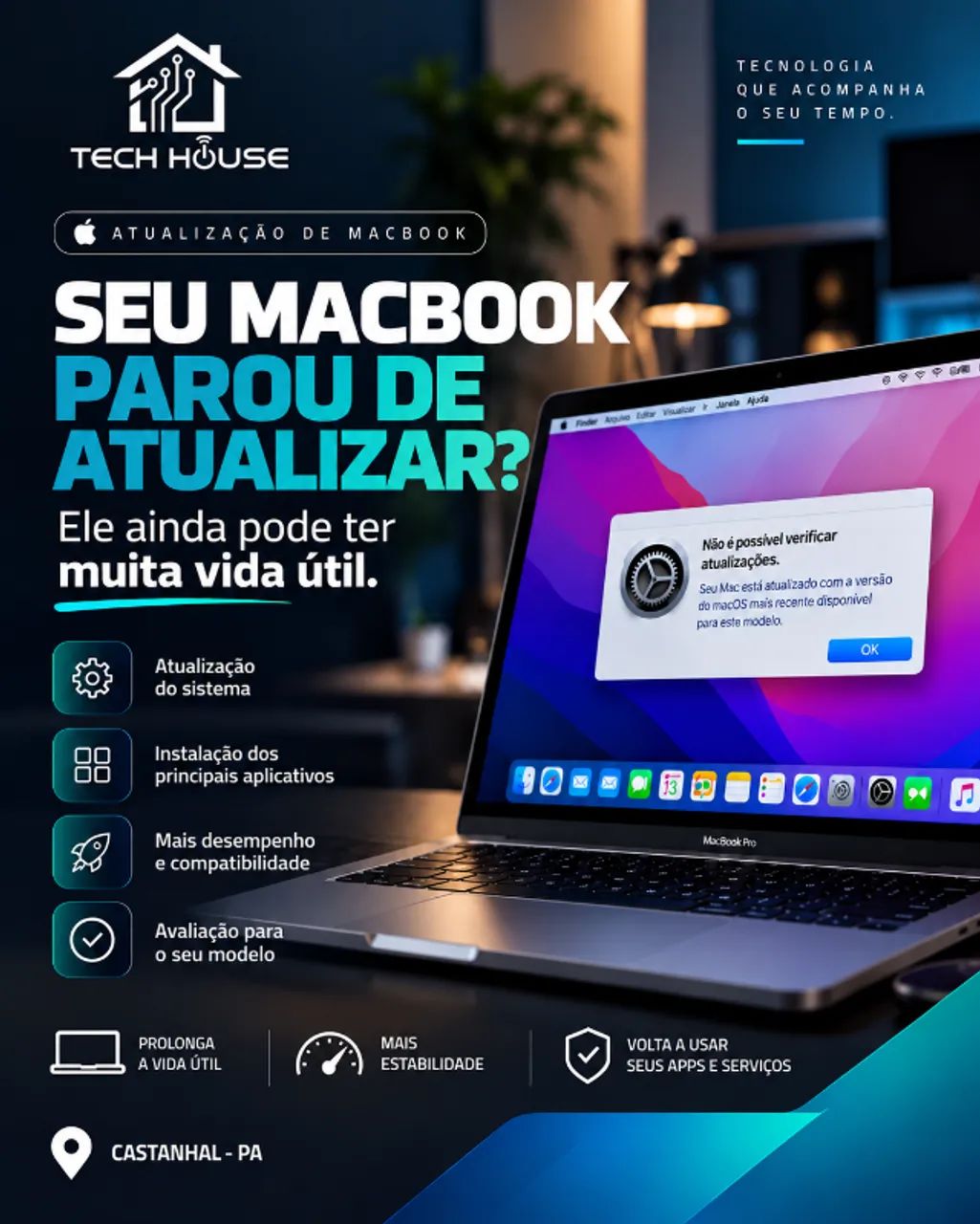Atualização de macOS para MacBook 2012+