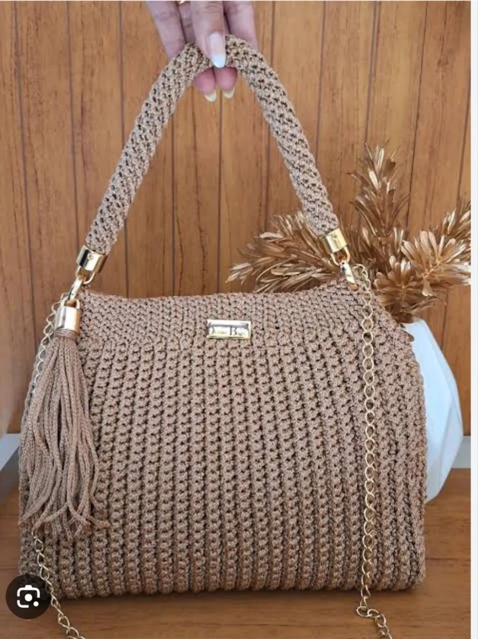Bolsa de crochê na cor que o cliente escolher  - Foto 3