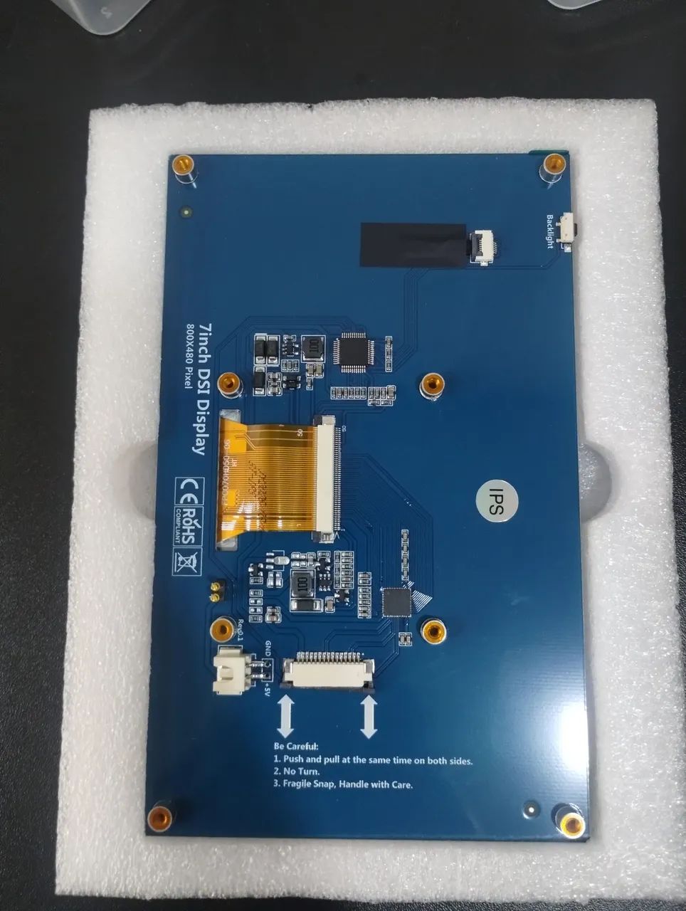 Tela TOUCH IPS 7 polegadas 800x480 - Foto 2