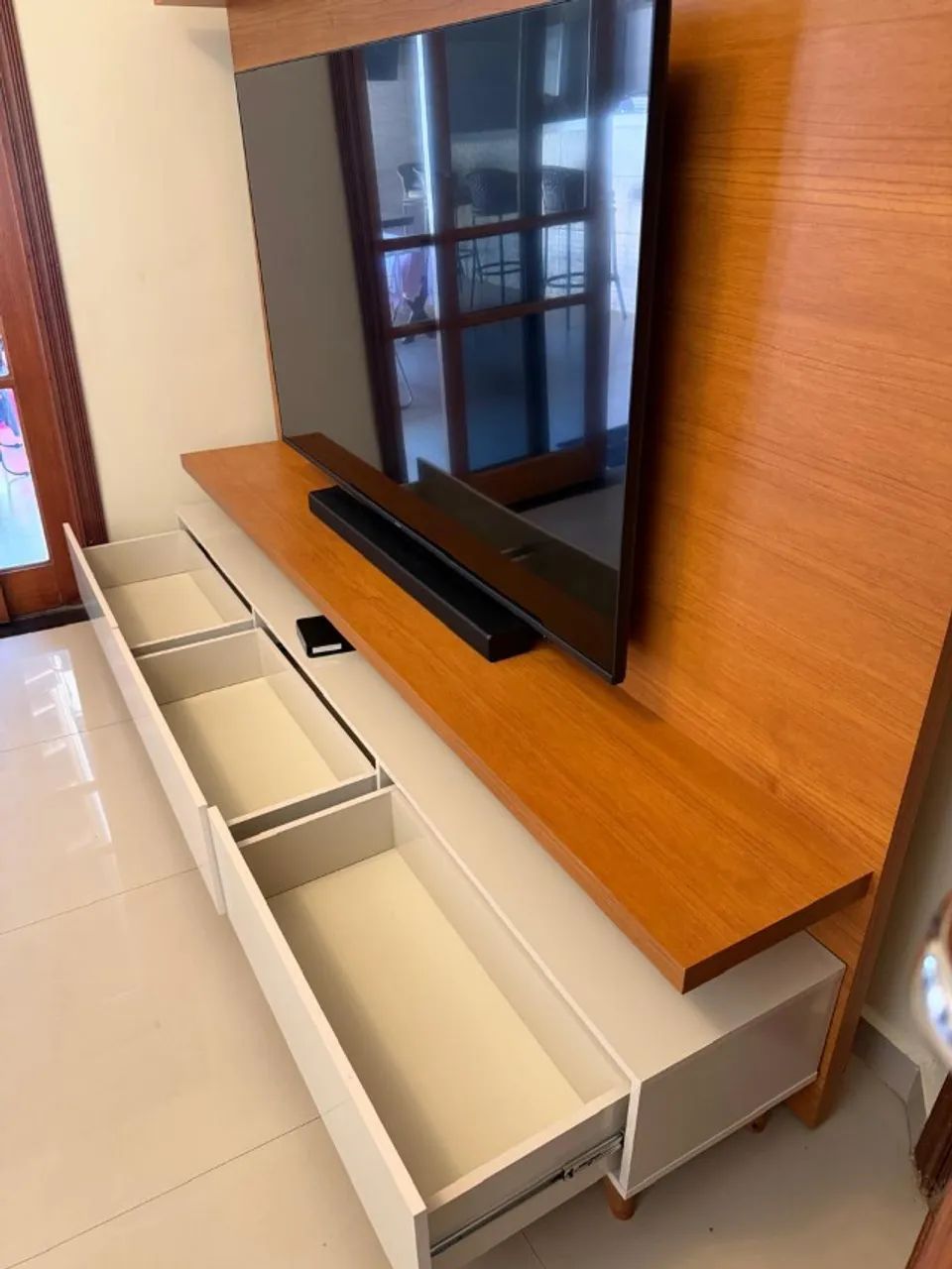 Rack com Painel para TV  - Ótimo Estado - Foto 4