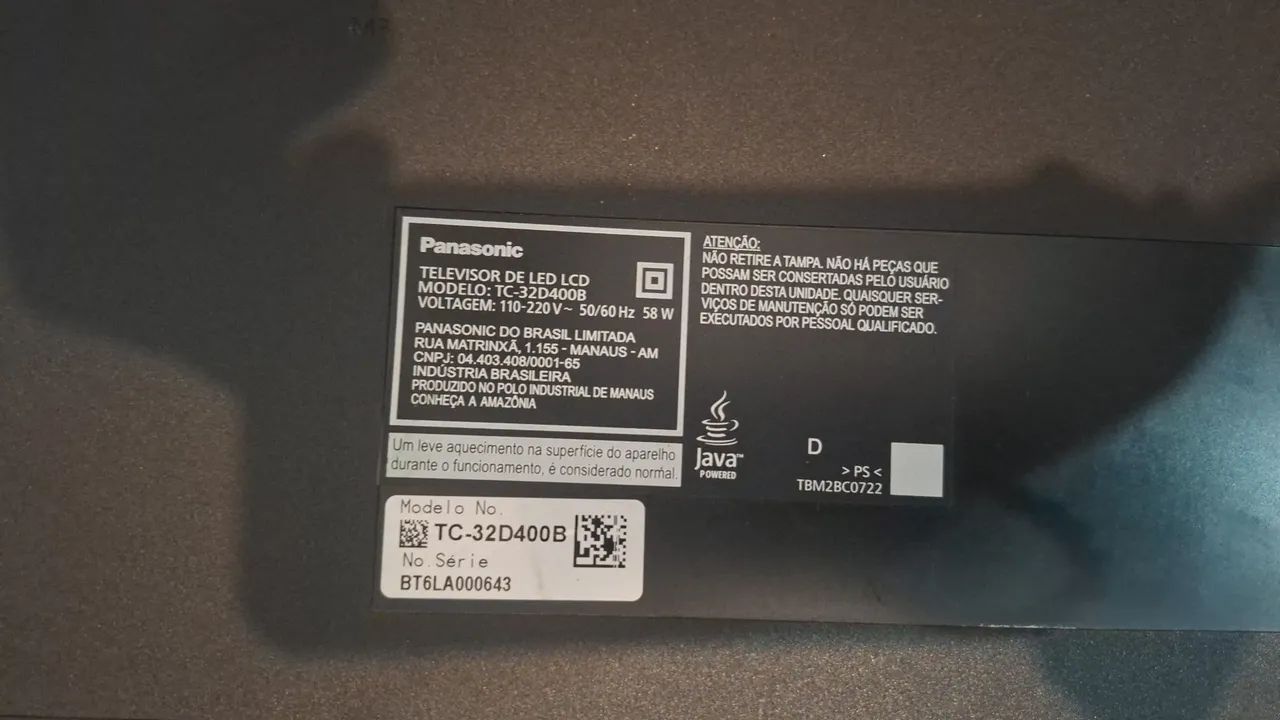 TV Panasonic - 32 polegadas  - Foto 3