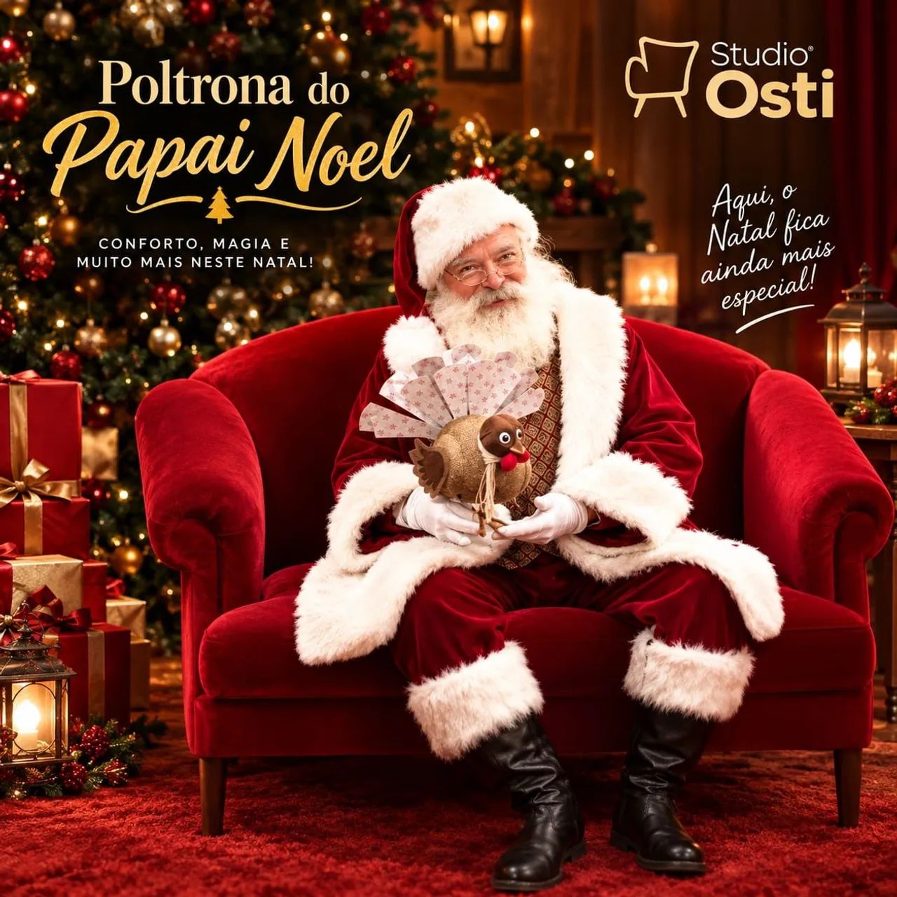 Poltrona Trono do Papai Noel - Foto 3