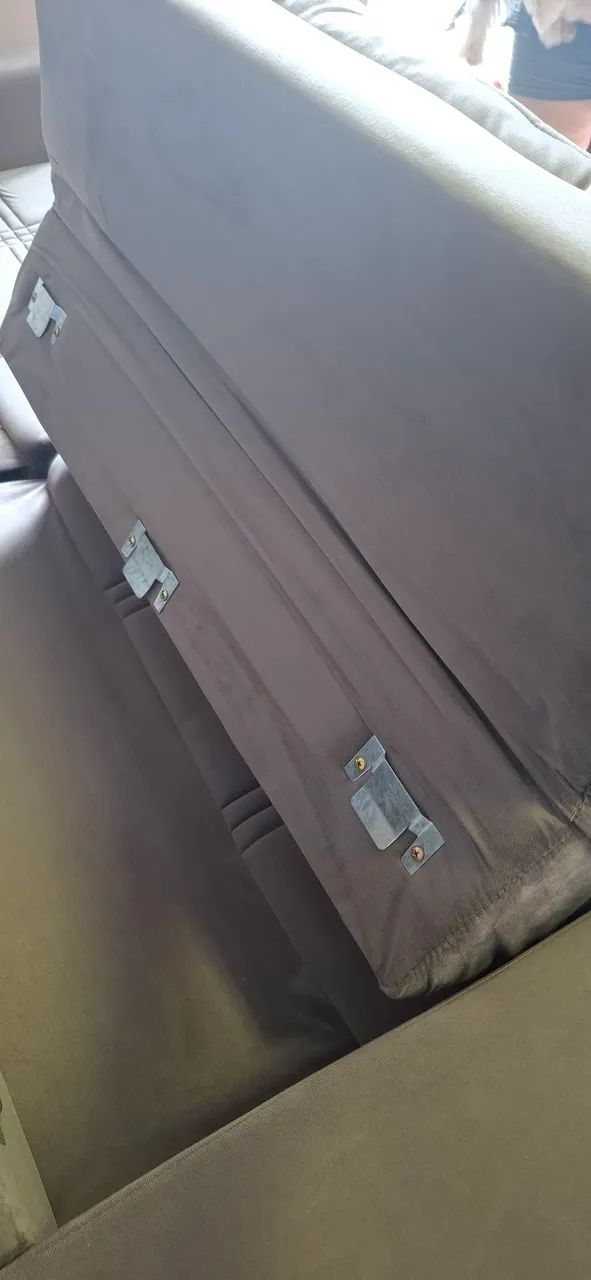 Sofá cama tecido suede - Foto 4