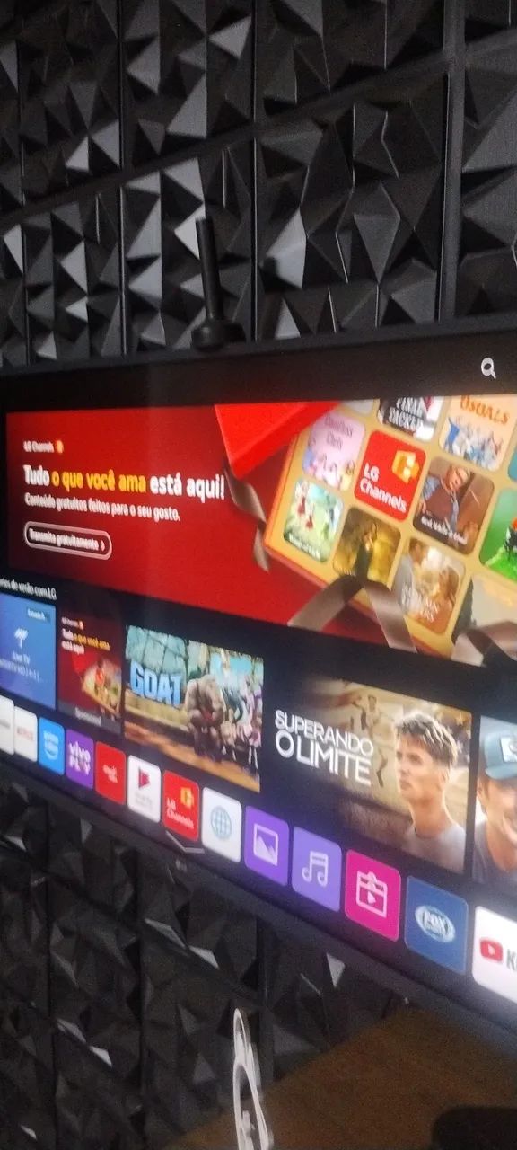 Smárt tv lg 43 polegadas,som e imagem top