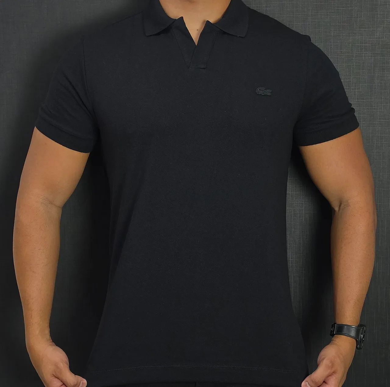 Camisa Polo importada - cor preta  - Foto 2