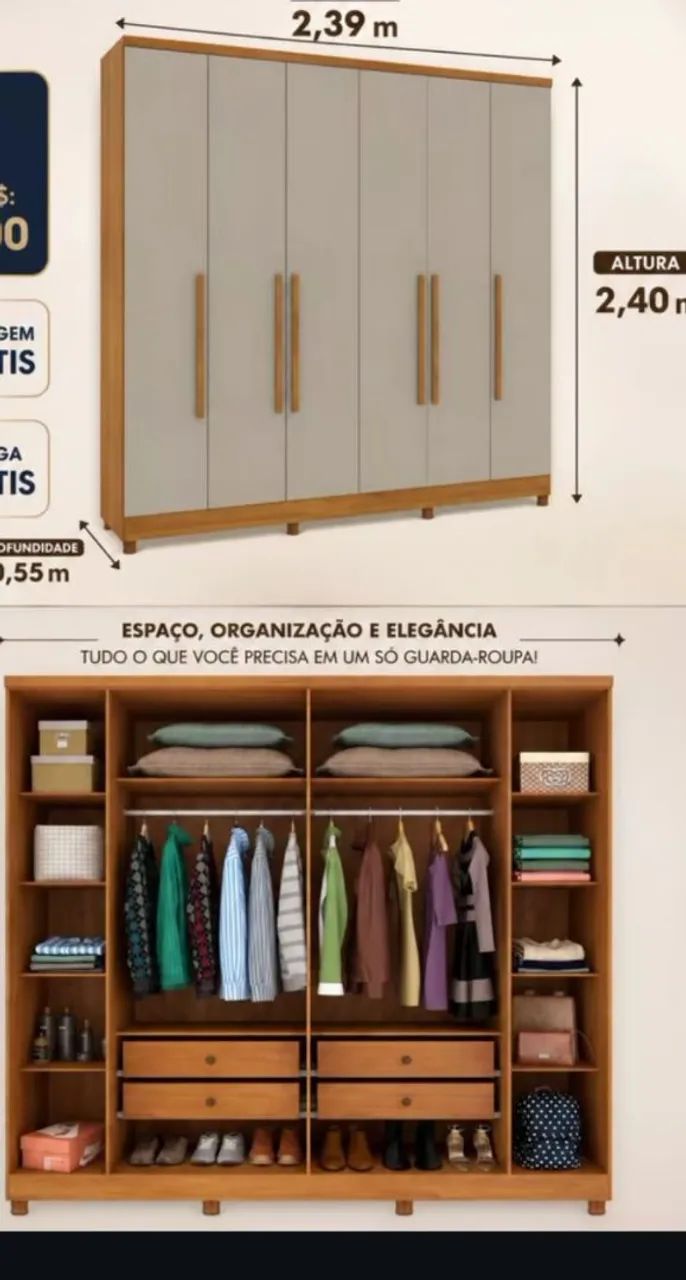Guarda roupa de casal  - Foto 2
