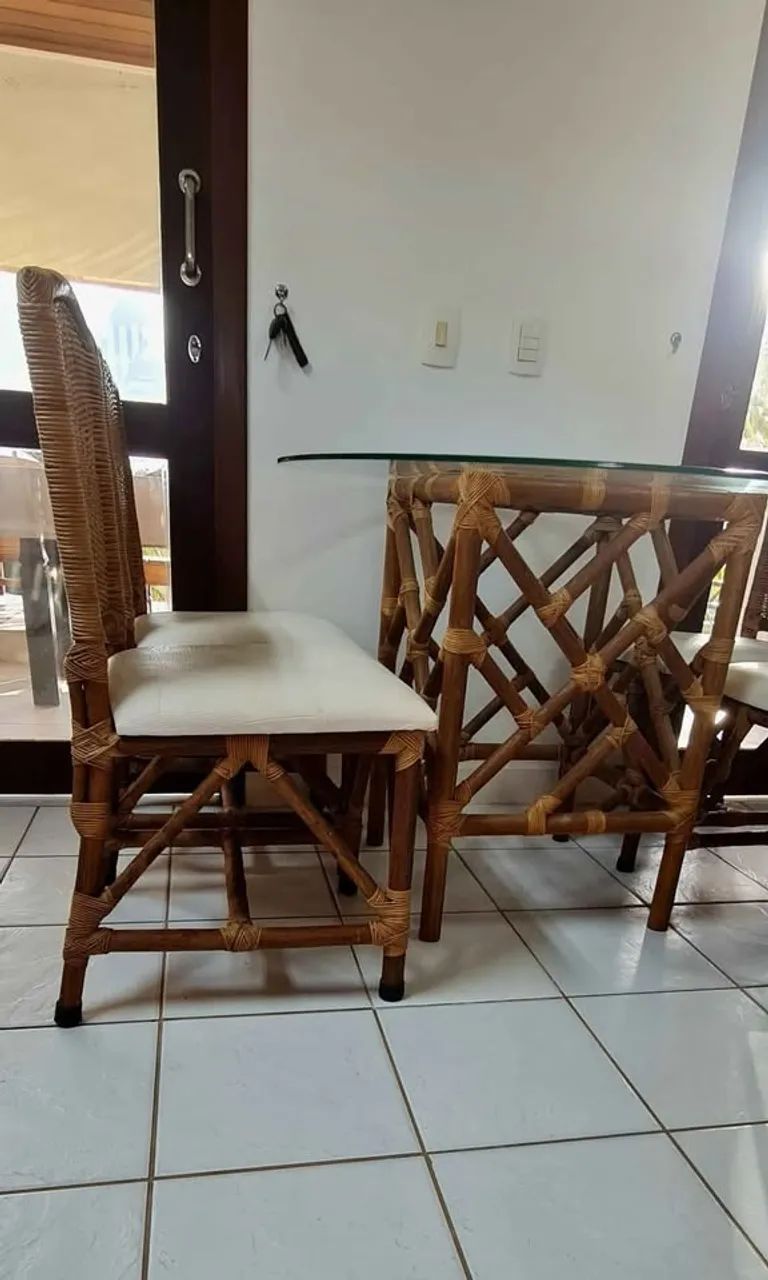 Conjunto mesa c/4 cadeiras Abitare - Foto 4