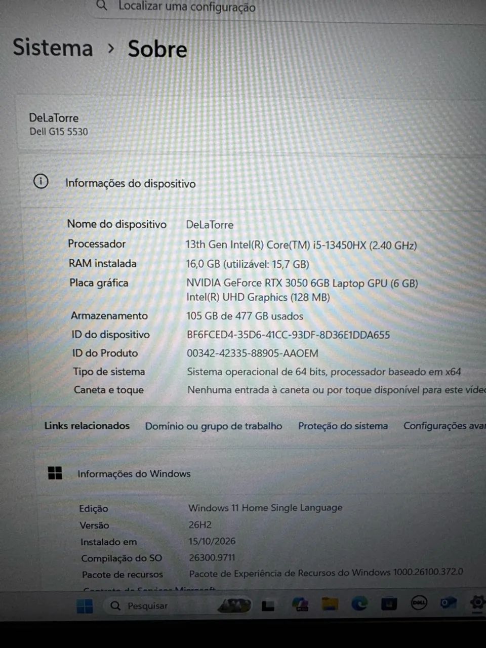 Notebook Dell G15 - Foto 4