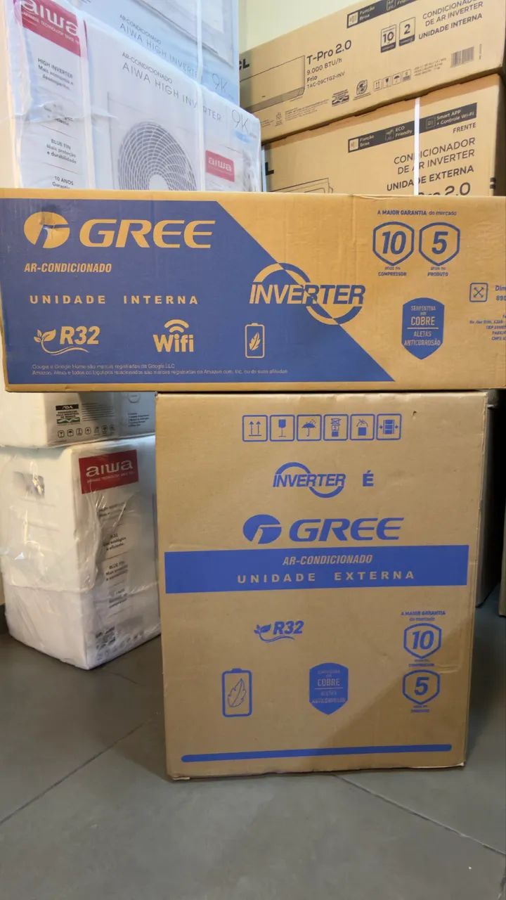 Ar-condicionado Gree G-TOP Auto Inverter 12.000 BTUs Frio novo com garantia 