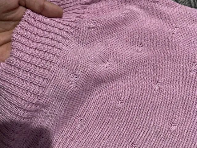 Blusa de tricô rosa - Foto 3