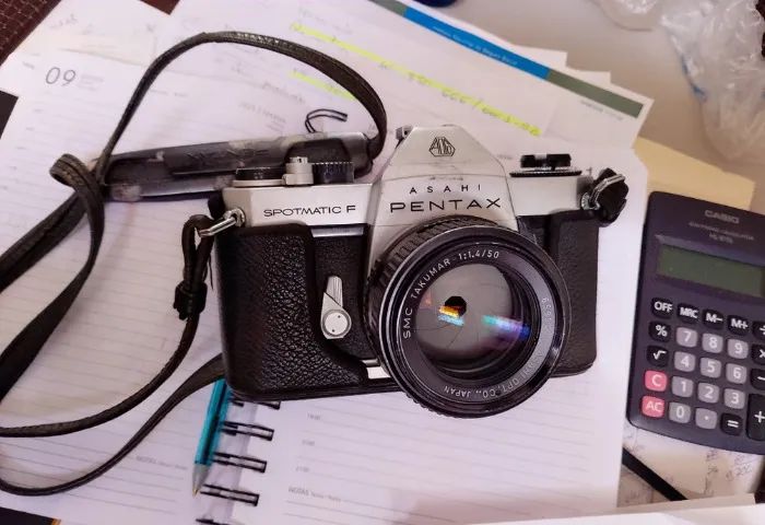 ASAHI PENTAX SPOTMATIC F 本体 SMC TAKUMAR CÂMERA ASAHI PENTAX - SPOTMATIC F - Bom estado de conservação