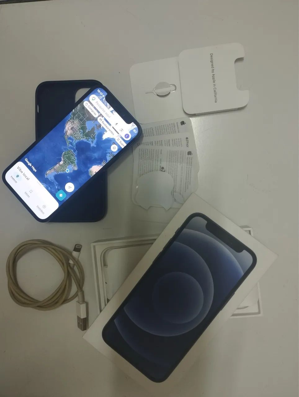 iPhone 12 Mini 128GB Preto, completo e nunca aberto. Impecável