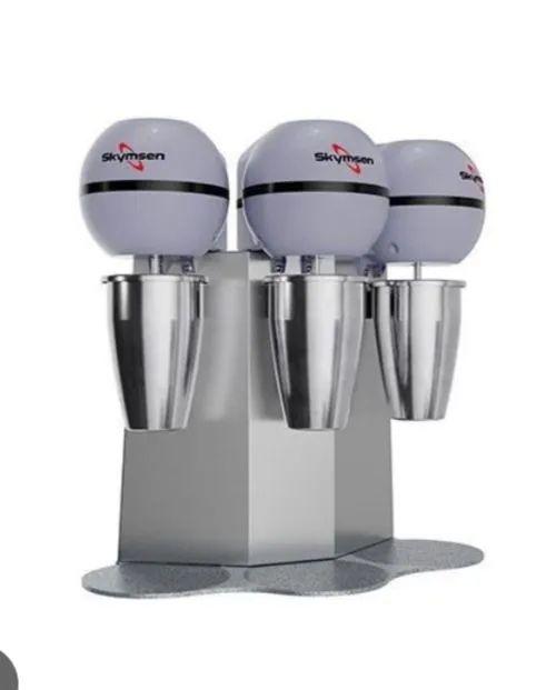 NZ. Batedor de milk shake 3 copos inox SKYMSEN 