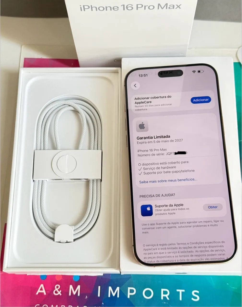 iPhone 16 Pro Max 512 Batetia 100% - Foto 2