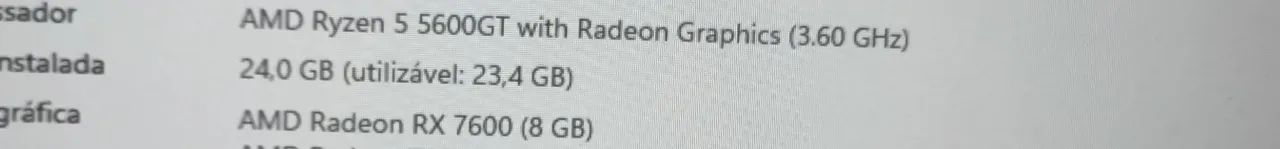 Pc Gamer ryzen 5 5600gt 24gb ram - Foto 4