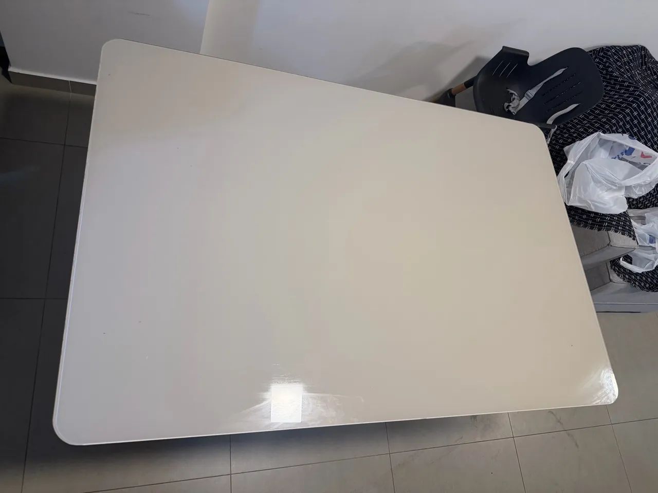 MESA DE JANTAR COM TAMPO DE VIDRO - Foto 5