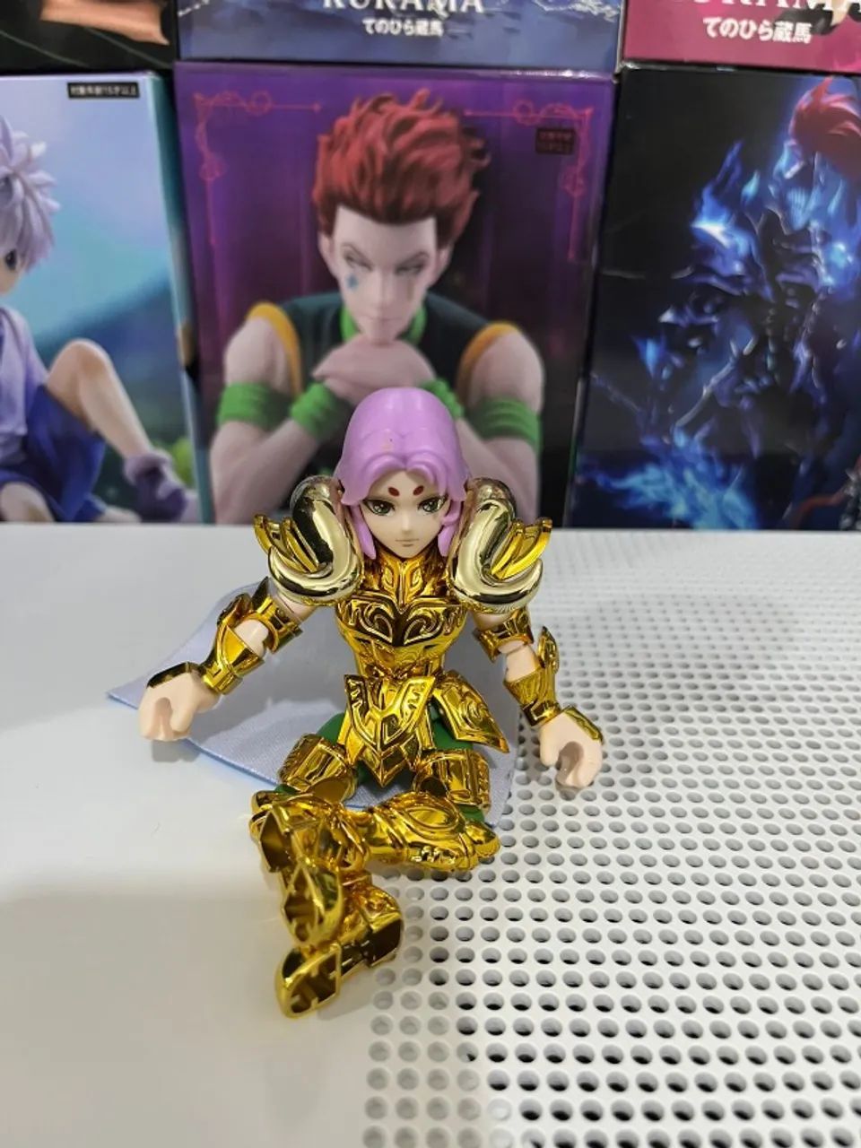Boneco Mu de Áries Cavaleiros do Zodíaco Articulado e Montável - Foto 5