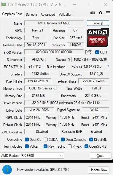Desktop branco Rx 6600 rysen 7 2700x - Foto 3