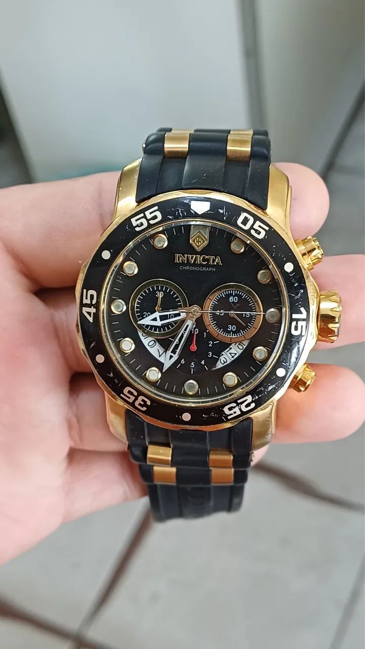 Relógio Invicta Original Cronógrafo - Funcionando Perfeitamente