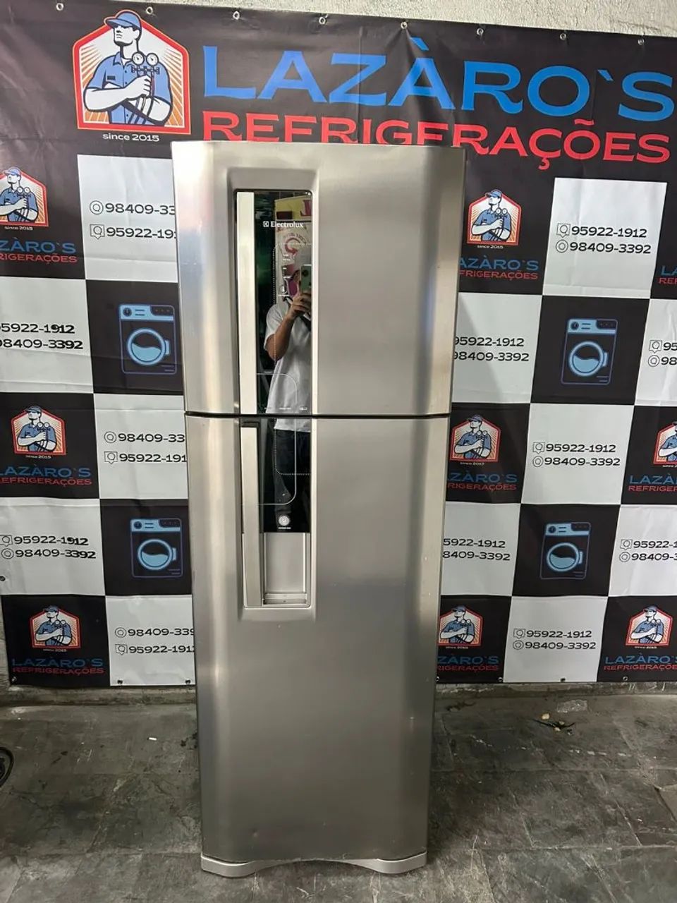 Geladeira Electrolux inox 