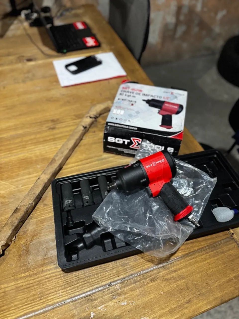 Chave de Impacto 1/2'' SGT Tools Completa Nunca Usada  - Foto 3