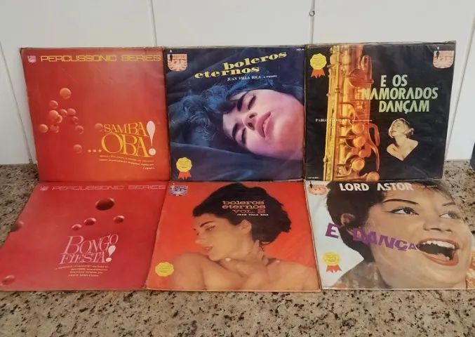 6 discos de vinil LP Instrumental