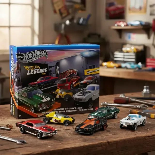 Mattel Hot Wheels Silver Series Legends Tour 6-Pack - Brinquedos e