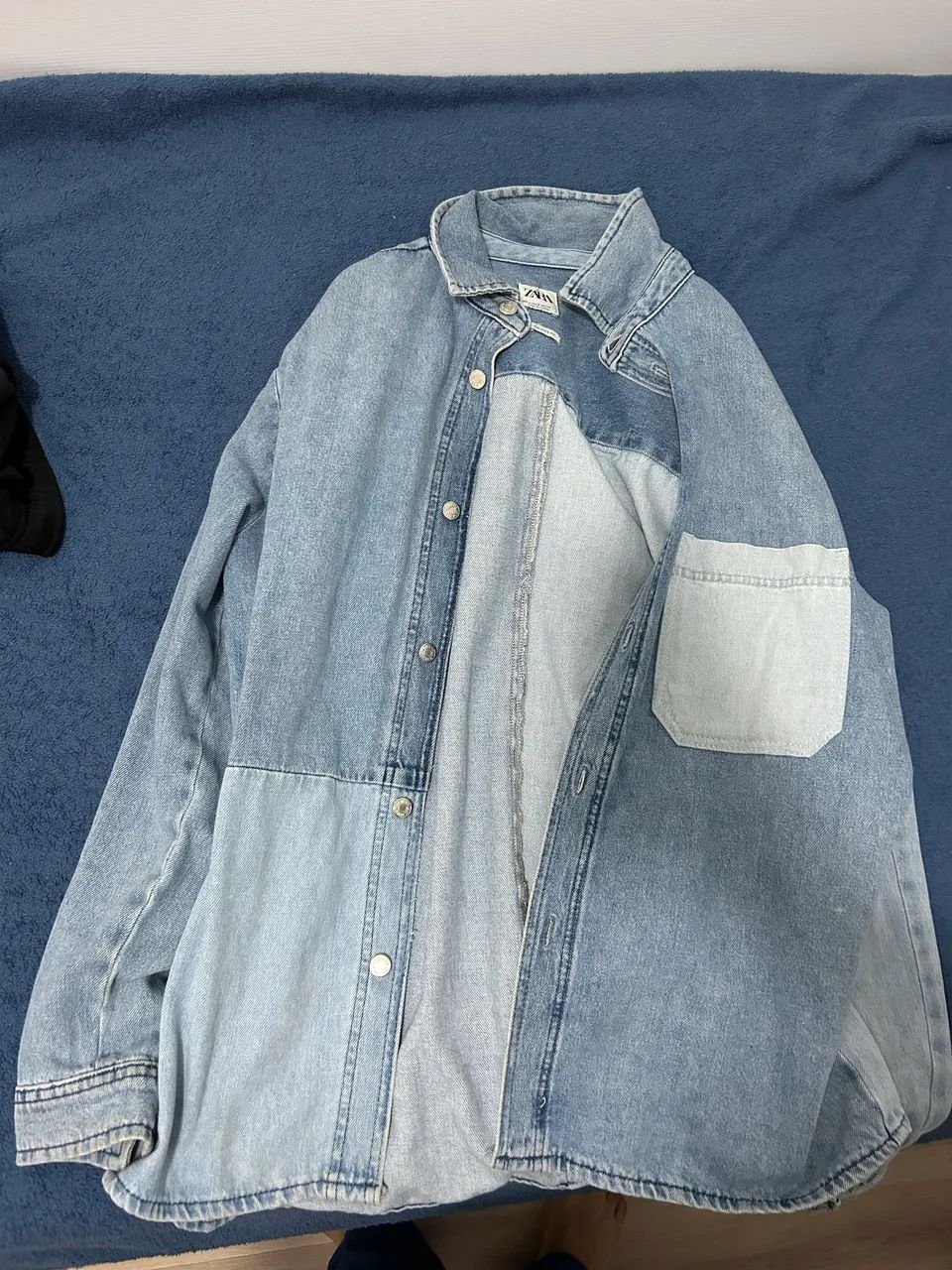 Jaqueta Jeans Zara Masculina - Foto 5