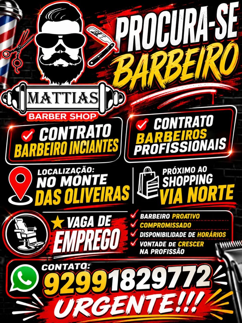 Procuro barbeiros!!!