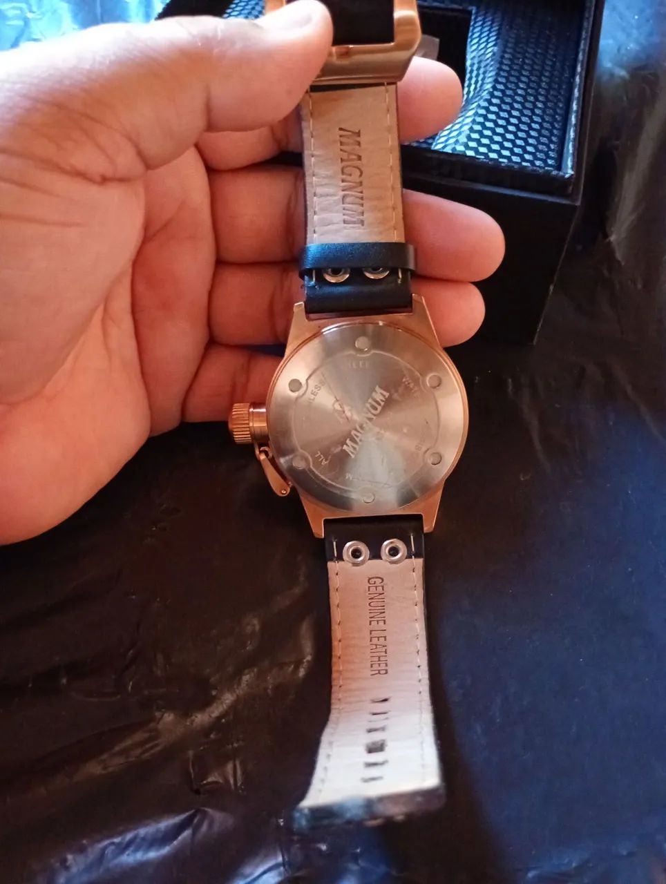 Relógio_MAGNUM_PULSEIRA DE COURO_Novo - Foto 4