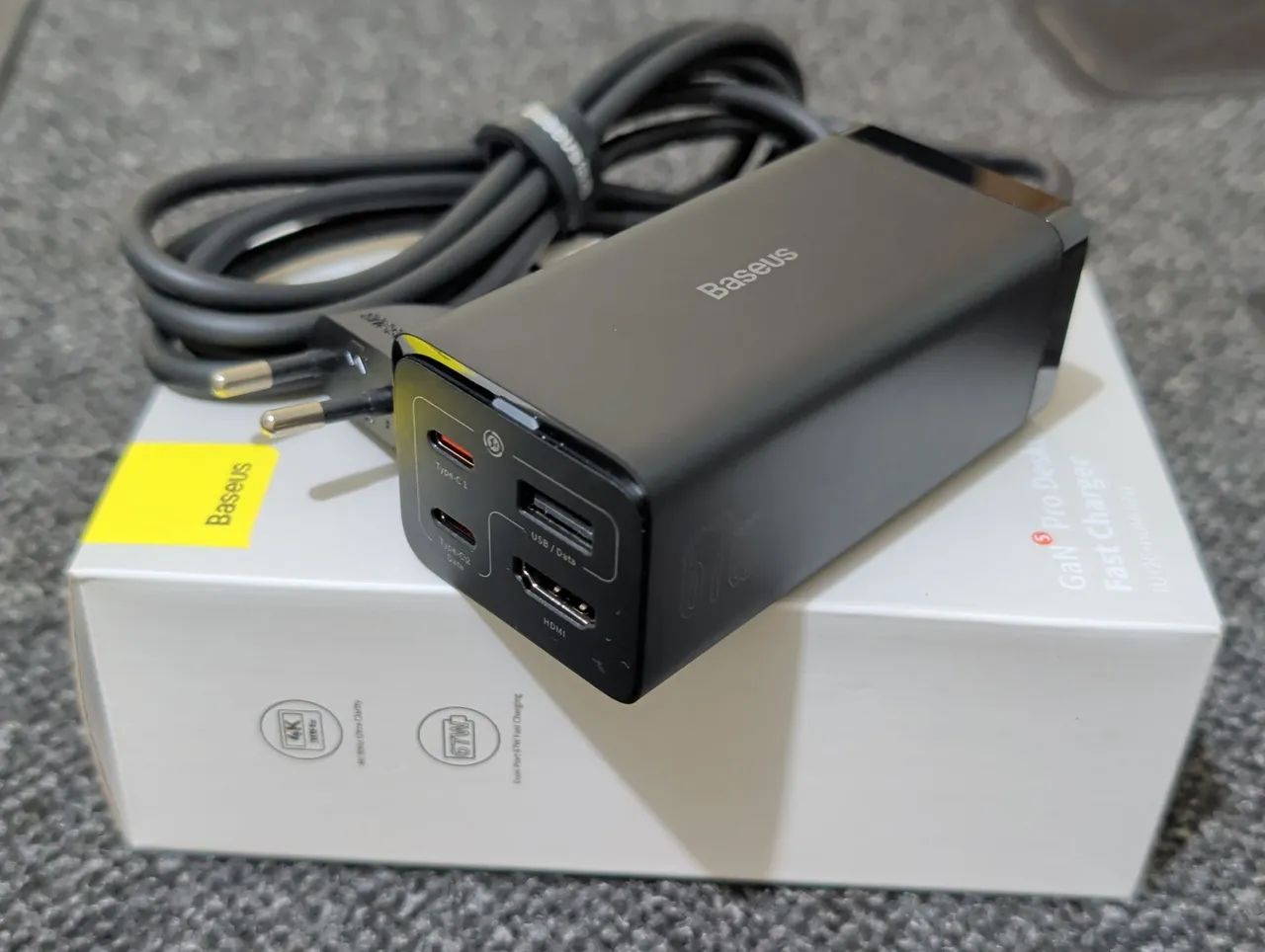 Carregador de Mesa e Hub Baseus 67W - Foto 3