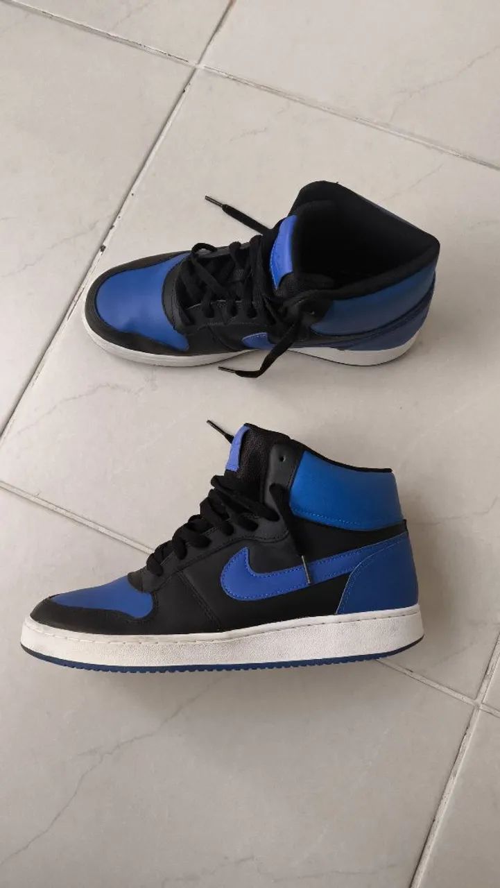 Tênis Nike Ebernon MID Black Game Royal  - Foto 3