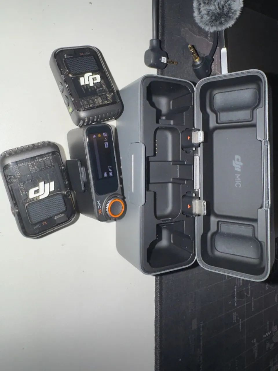 Microfone DJI Mic 2 - Kit Completo (2 TX + 1 RX + Case) 32-Bit Float - Impecável