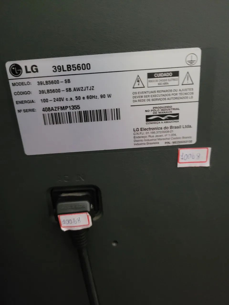 TV LG 42 polegadas não liga - Foto 2