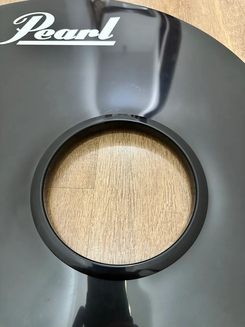 Pele de Bumbo Pearl Preta 22 polegadas - Foto 2